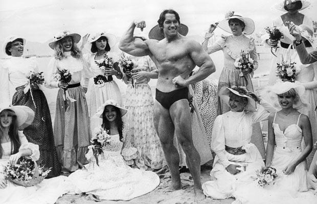 Arnold Schwarzenegger Cannes Folies Bergere 1977