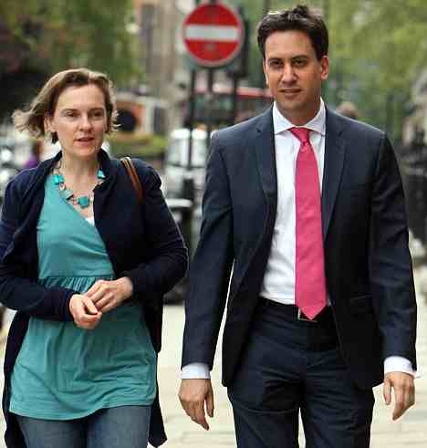 Ed Miliband and partner Justine Thornton