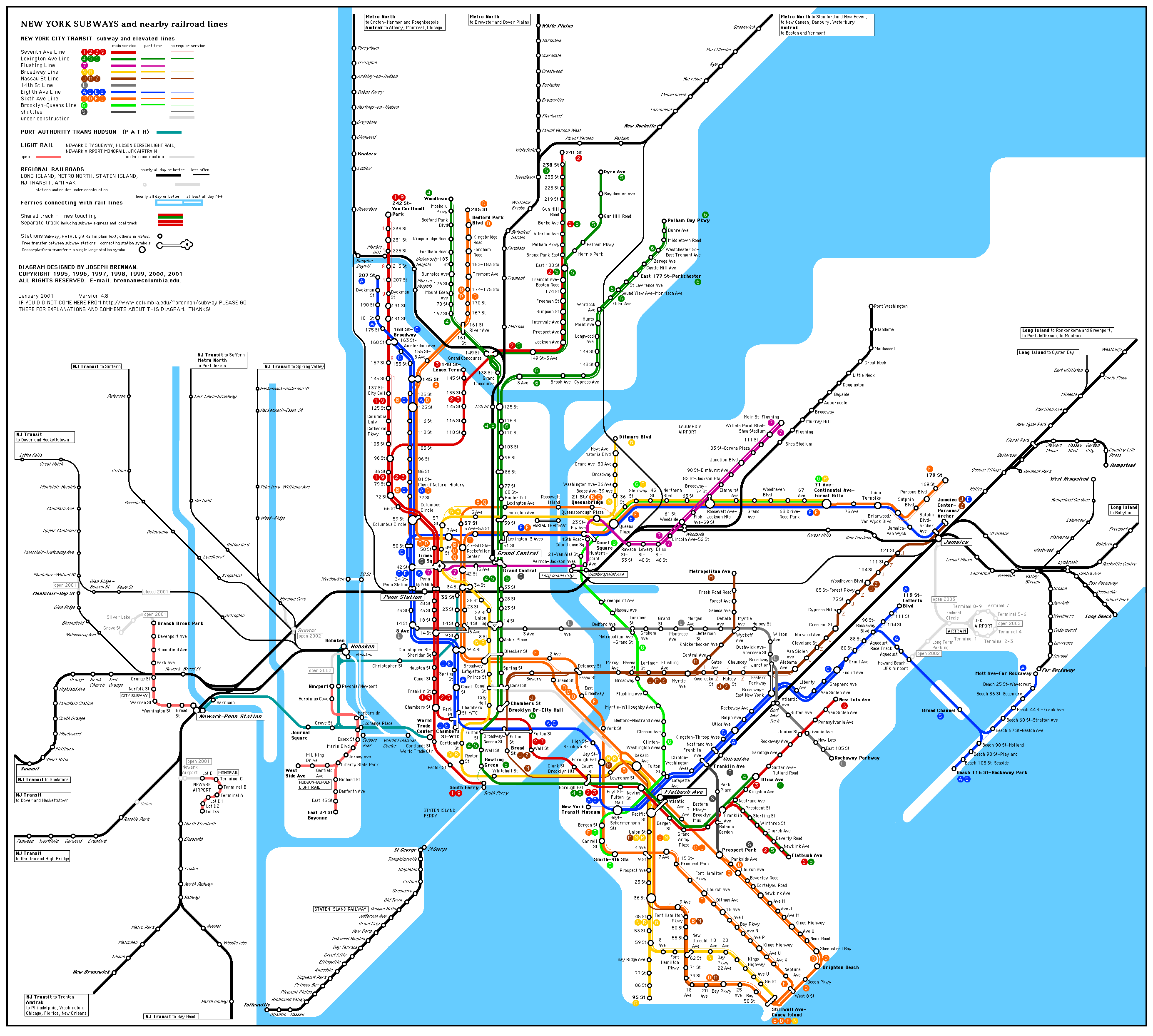 train map new york