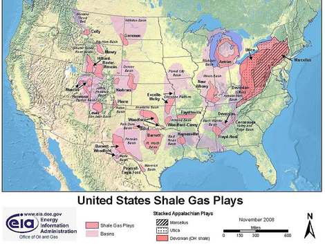 US Shale Gas Plays EIA