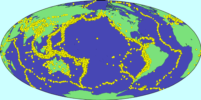 Earthquake map