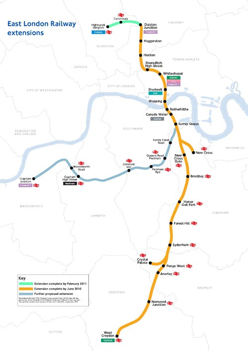 East London Railway Regeneration 2010 Propery Hotspots